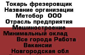 Токарь-фрезеровщик › Название организации ­ Метобор, ООО › Отрасль предприятия ­ Машиностроение › Минимальный оклад ­ 45 000 - Все города Работа » Вакансии   . Новгородская обл.,Великий Новгород г.